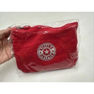 KIPLING Small Red Signature Monkey Bag Charm Eva Air travel pouch Toiletries